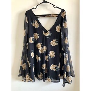 Torrid, floral blouse